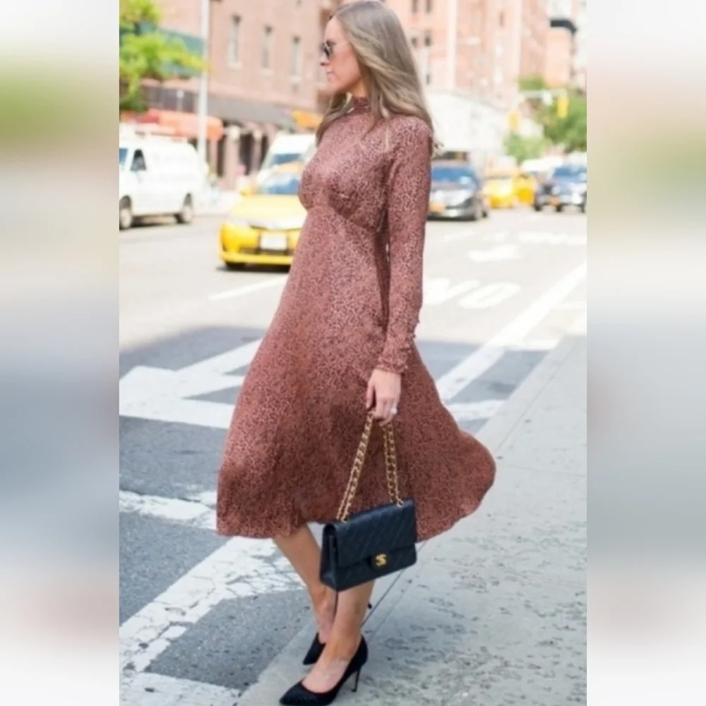 Free People Brown Backless Dress‎ - Picture 3 of 10